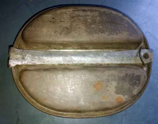 gamelle US ww2 acier étamé 1942 "CAN MEAT M-1942"