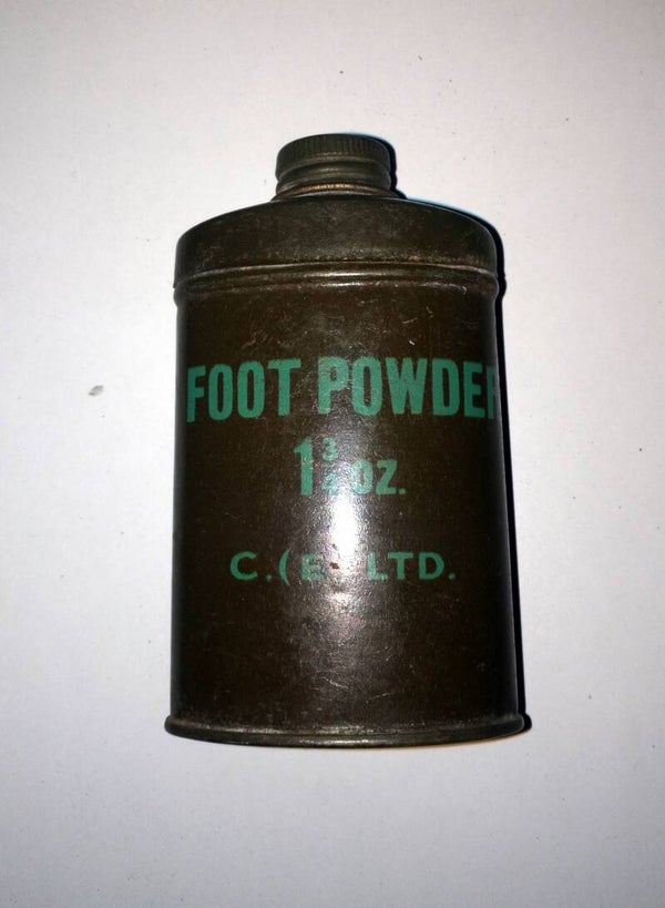 Boite talc anglais GB ww2 "FOOT POWDER"