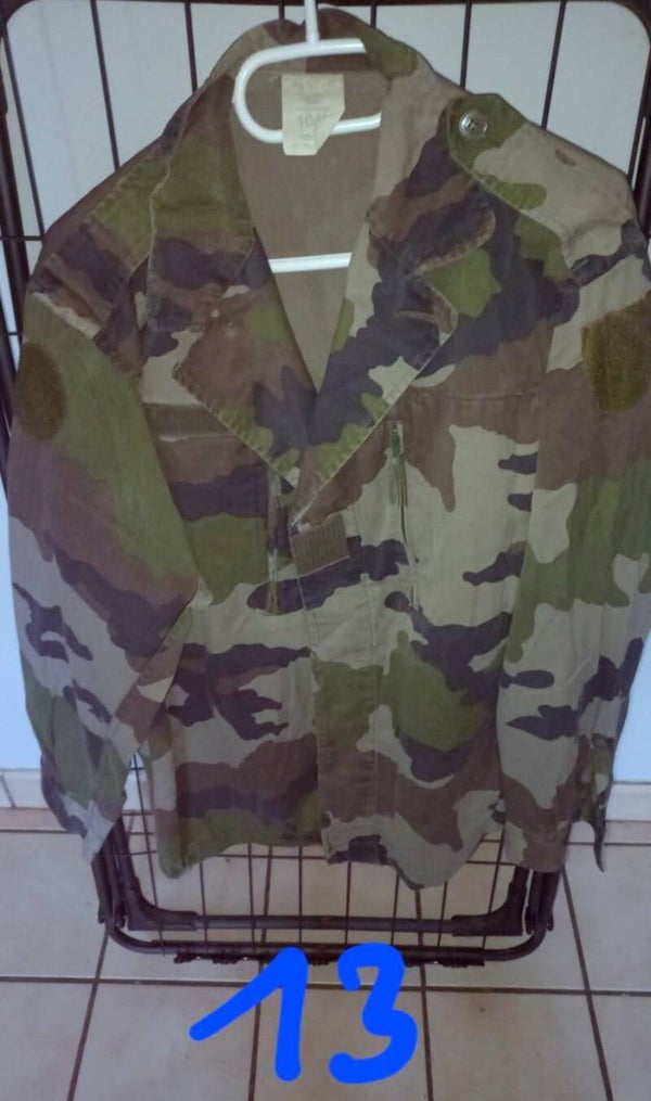 Veste de treillis CAM CE armée française taille 104M N°13