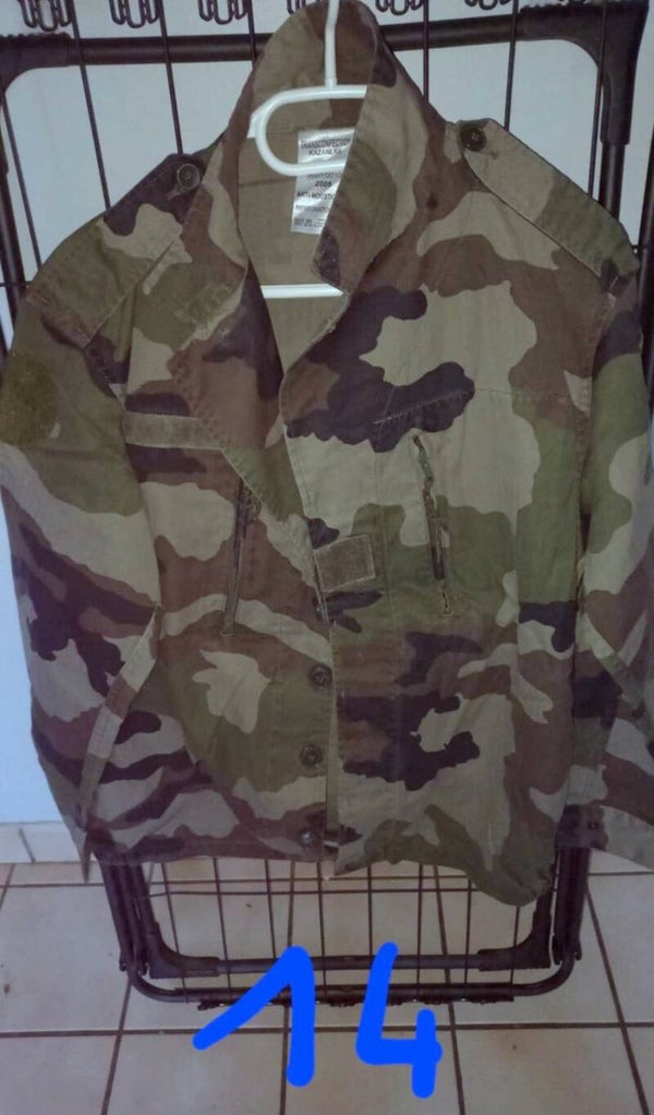 Veste de treillis CAM CE armée française taille 104M N°14