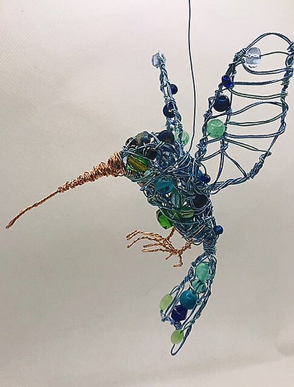 Hummingbird sculpture