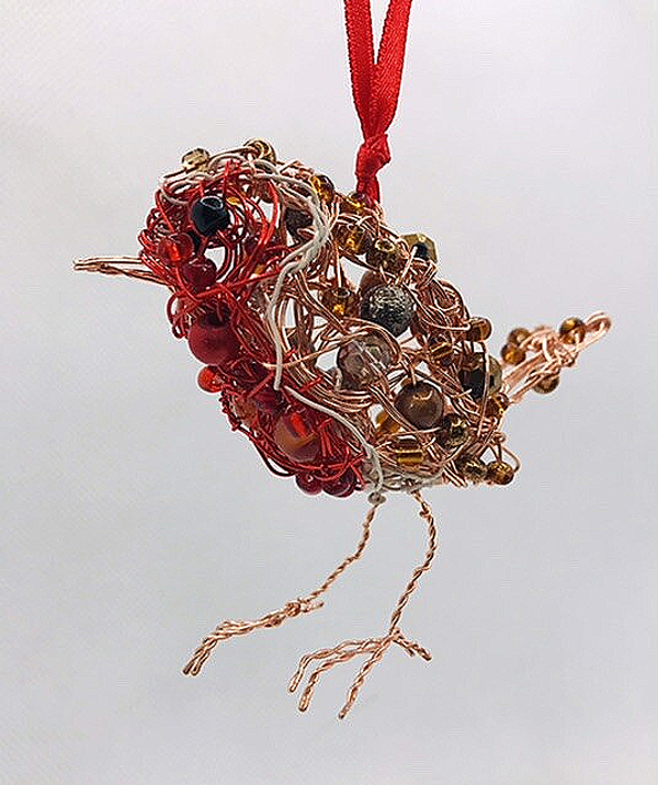 Small 3D Robin decoration