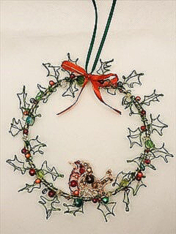 Christmas Robin Wreath
