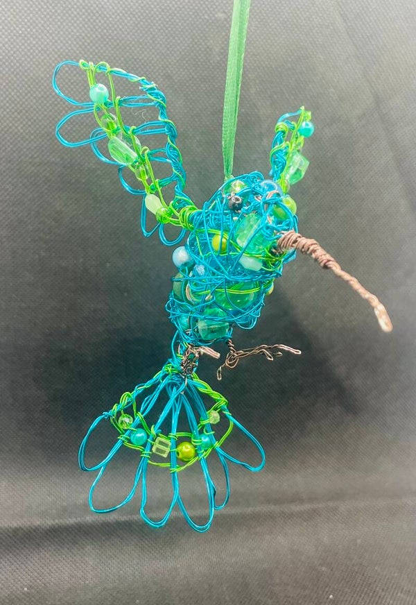 Hummingbird sculpture