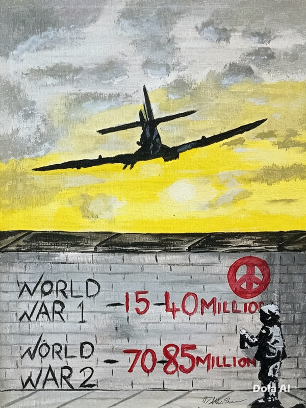 Cost of conflict by Alex Shearer art