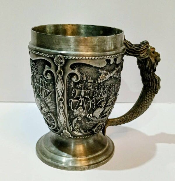 1988 Franklin mint pewter tankard