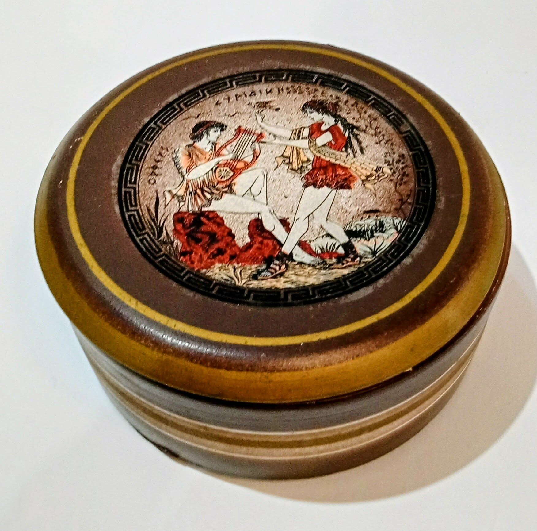 Vintage terrocotta Greek trinket dish