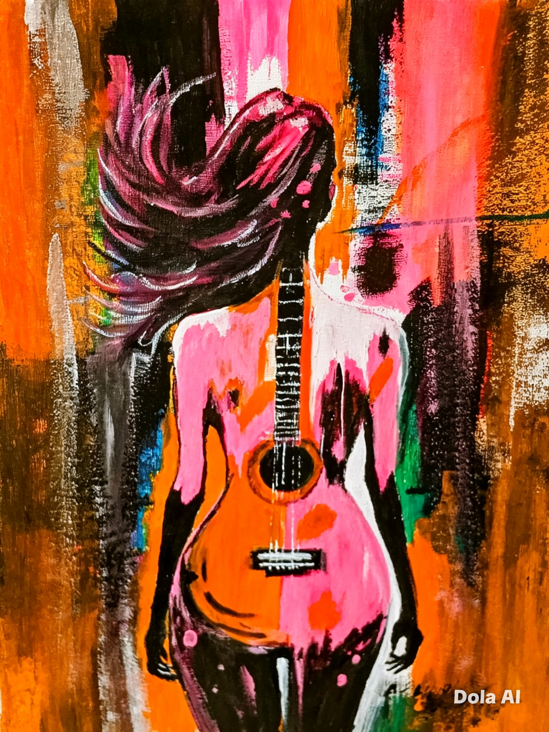 Pink rhythm by Alex Shearer art