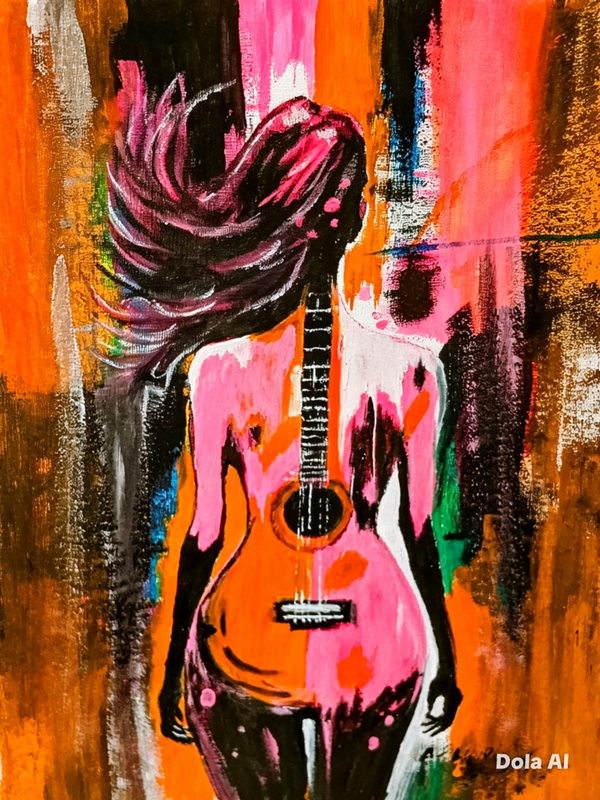 Pink rhythm by Alex Shearer art