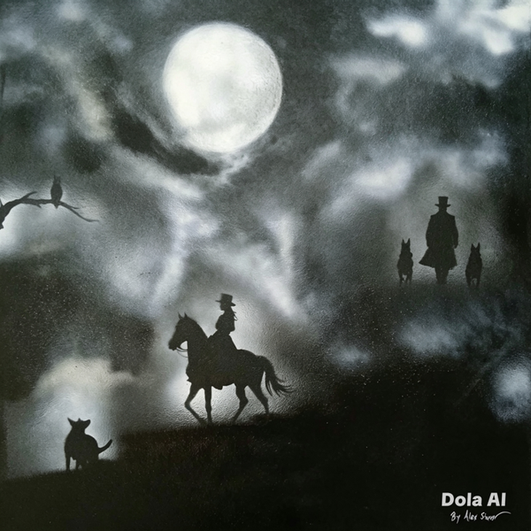 Shadows over the moors by Alex Shearer art