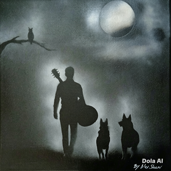 The midnight busker by Alex Shearer art