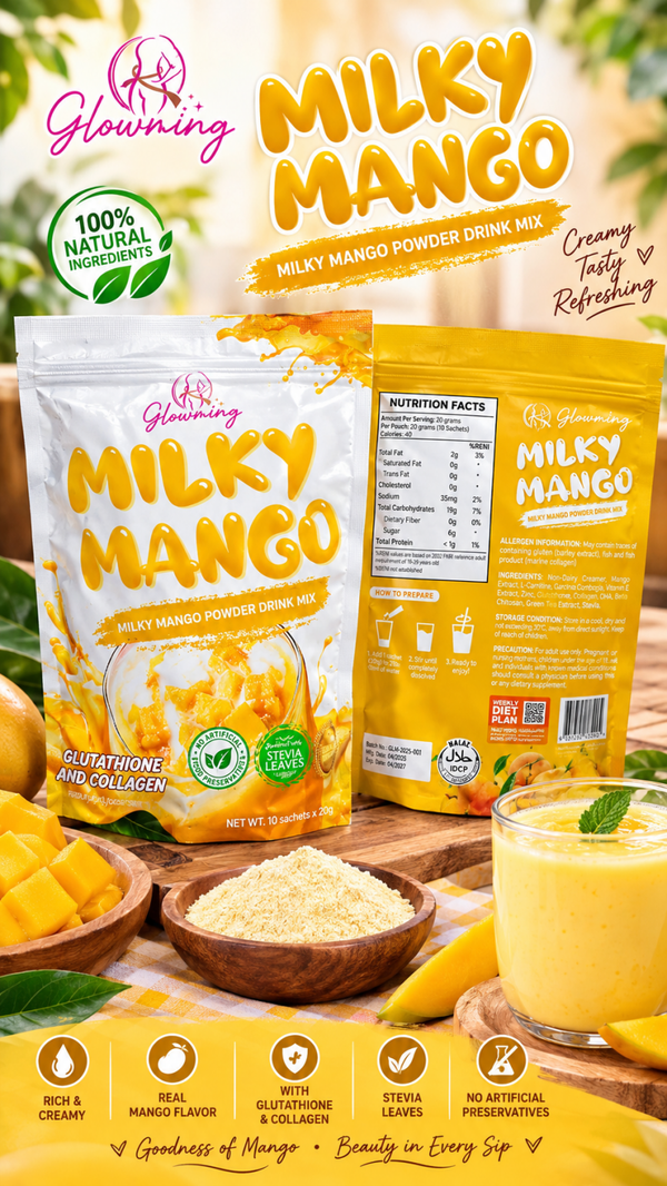 Glowing Milky Mango Powder Drink Mix