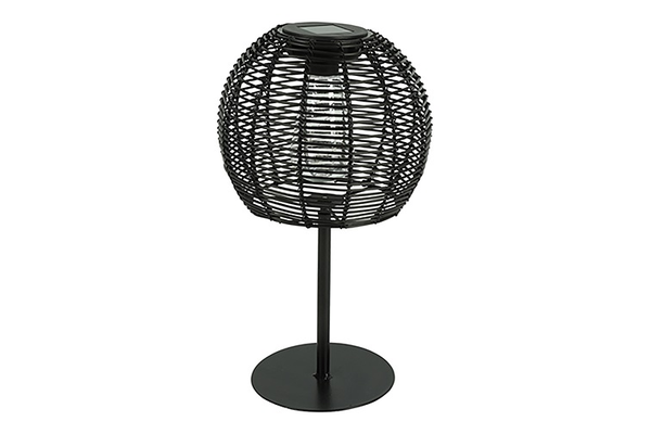 Tischlampe solar LED Hadia schwarz-L