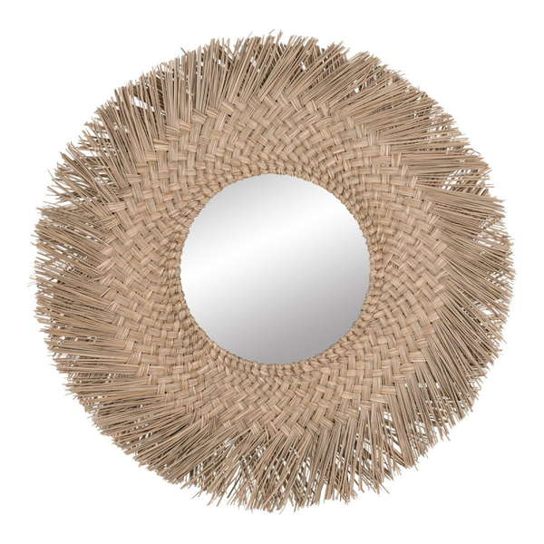 Tokyo Mirror - Spiegel, Seegras, natur, ø70 cm