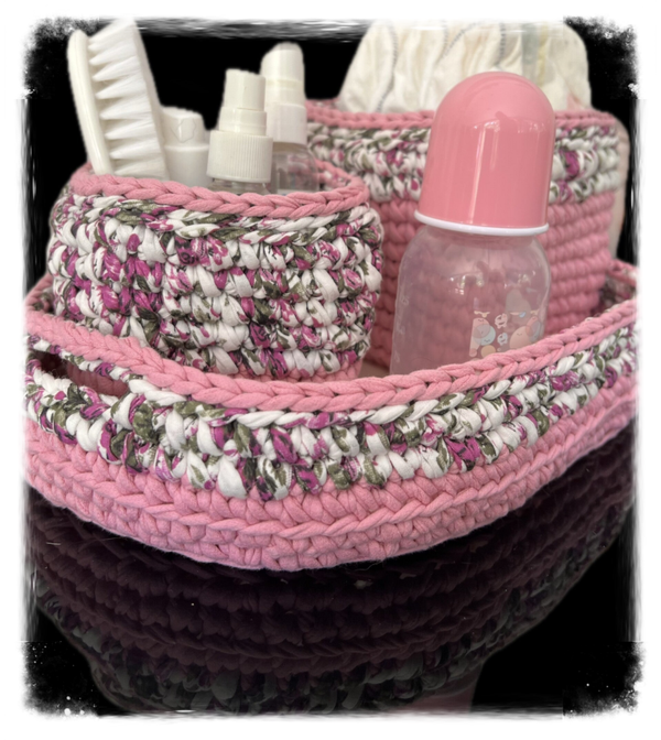 Plateau nurserie motif floral