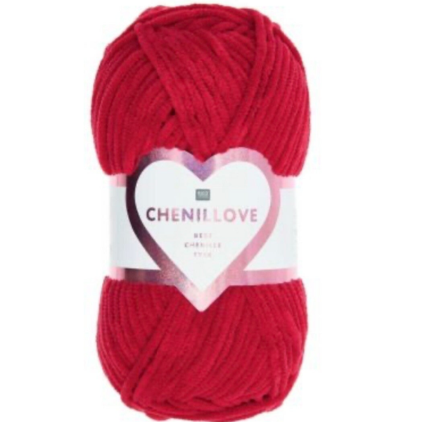 Fil CHENILLOVE RICO DESIGN  Rouge
