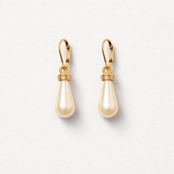 Boucles d’oreilles goutte nacrée
