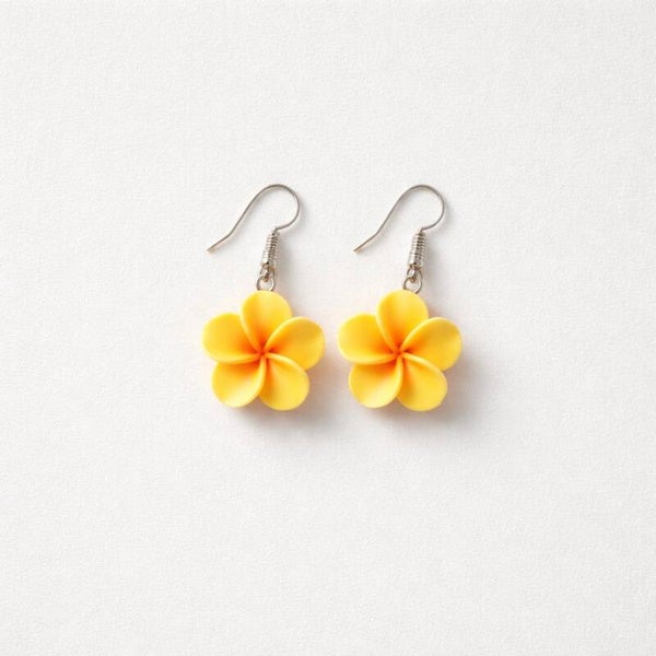 Boucles d’oreilles fleurs jaunes