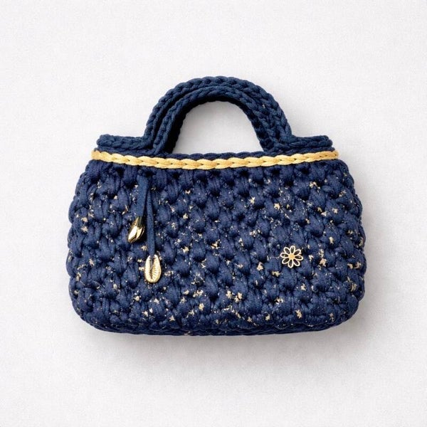Petit panier POTII  marine et doré