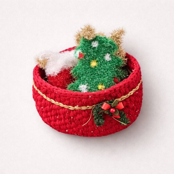 Corbeille rouge Noel 3 Tawashis