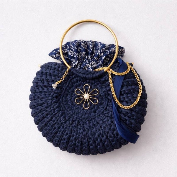 Sac PUPU TARATONI marine et doré