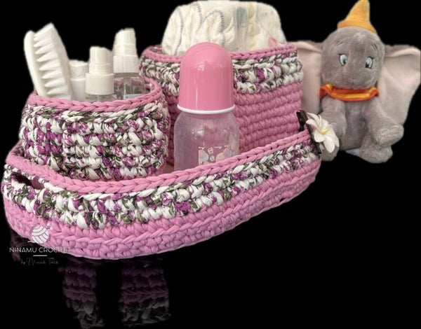 Plateau  et corbeille nurserie // Nursery basket tray