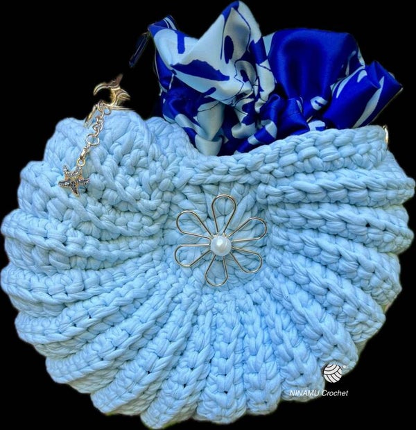 Sac à main PUPU TARATONI bleu ciel