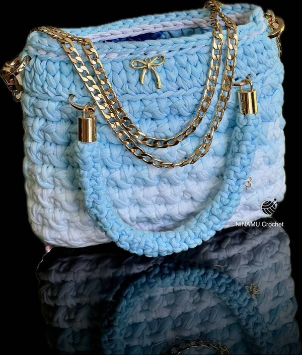 SHELBY turquoise et blanc