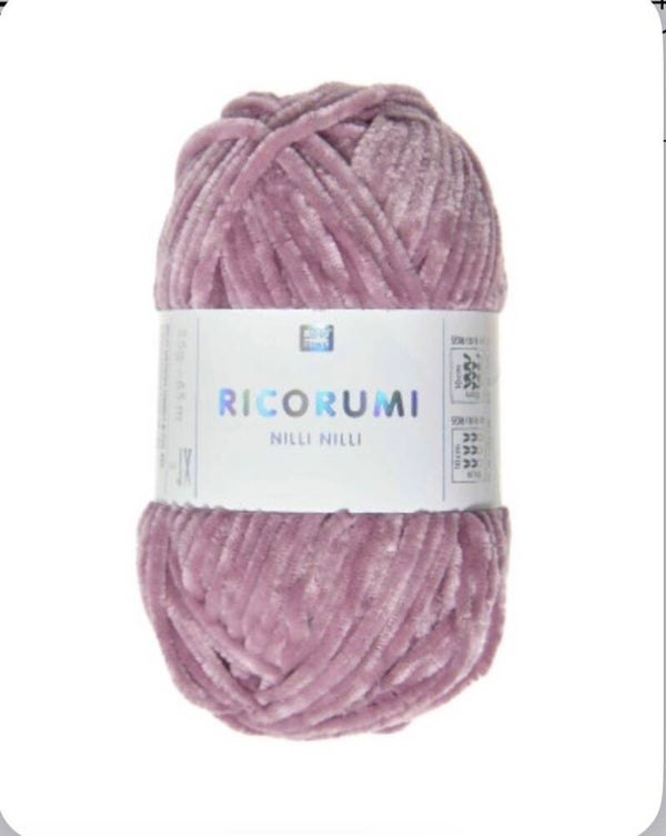 Fil chenille RICORUMI NILLI NILLI Baies violet (mini pelote 25g)