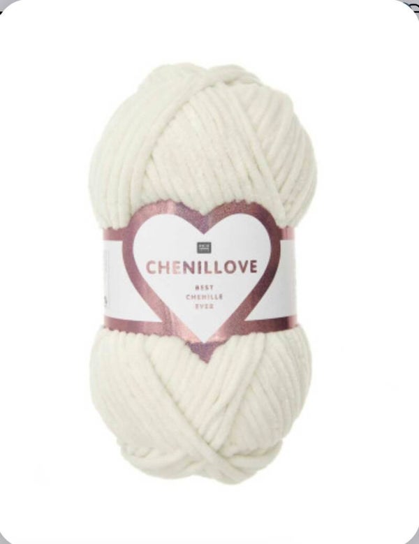 Fil CHENILLOVE RICO DESIGN Crème