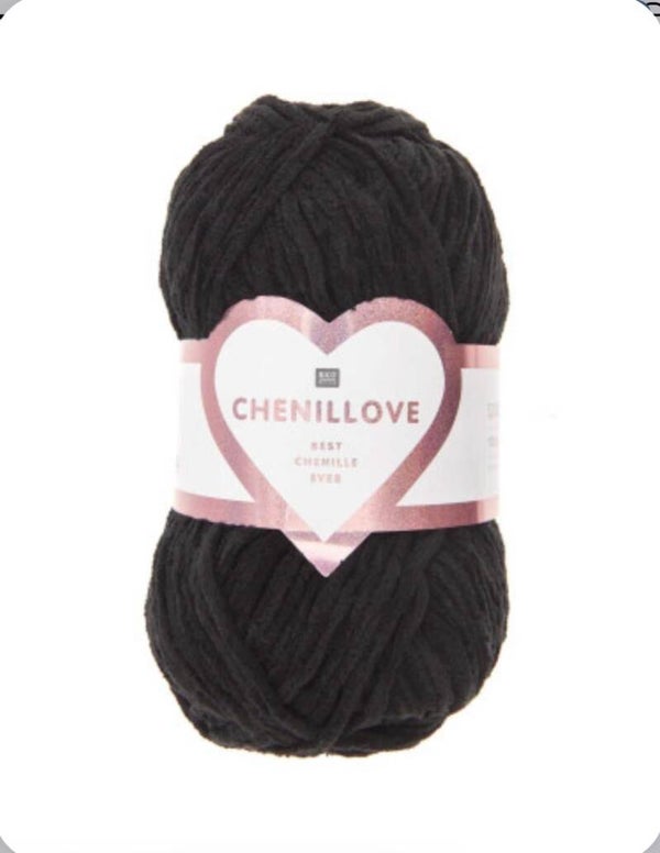 Fil CHENILLOVE RICO DESIGN Noir