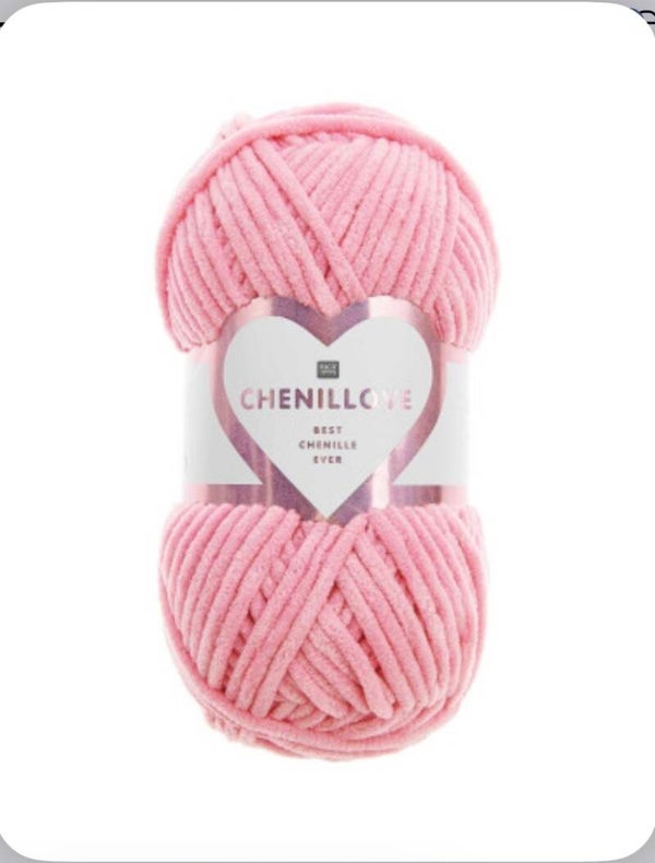 Fil CHENILLOVE RICO DESIGN Rose pink