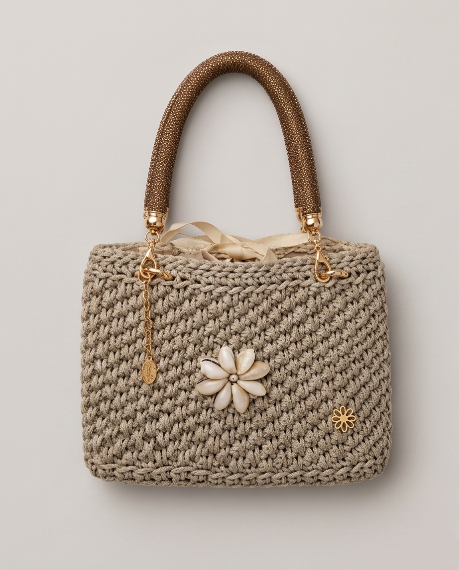 Sac MAUPITI beige et doré
