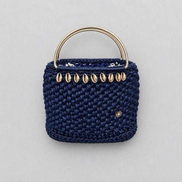 Sac RAIATEA bleu marine et doré