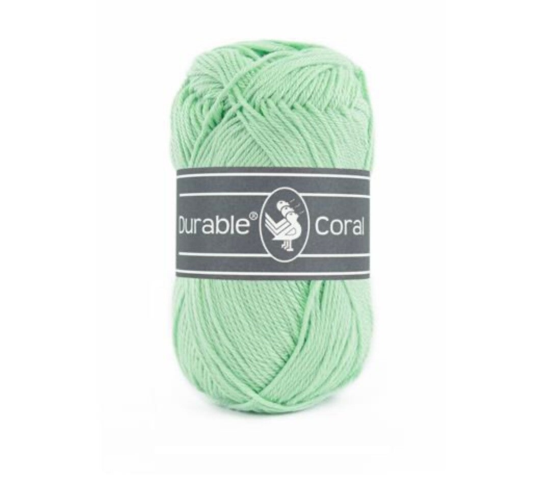 Coton CORAL vert opaline