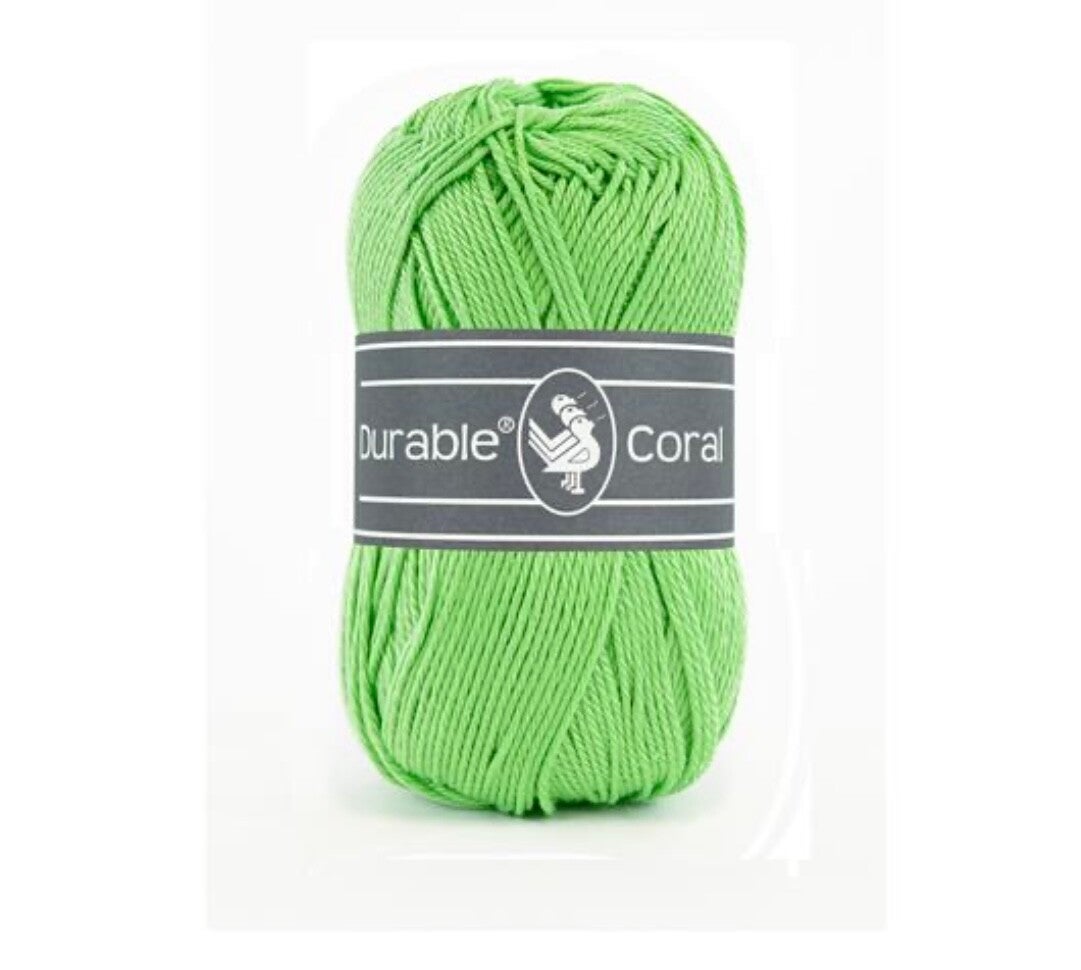 Coton CORAL vert pomme