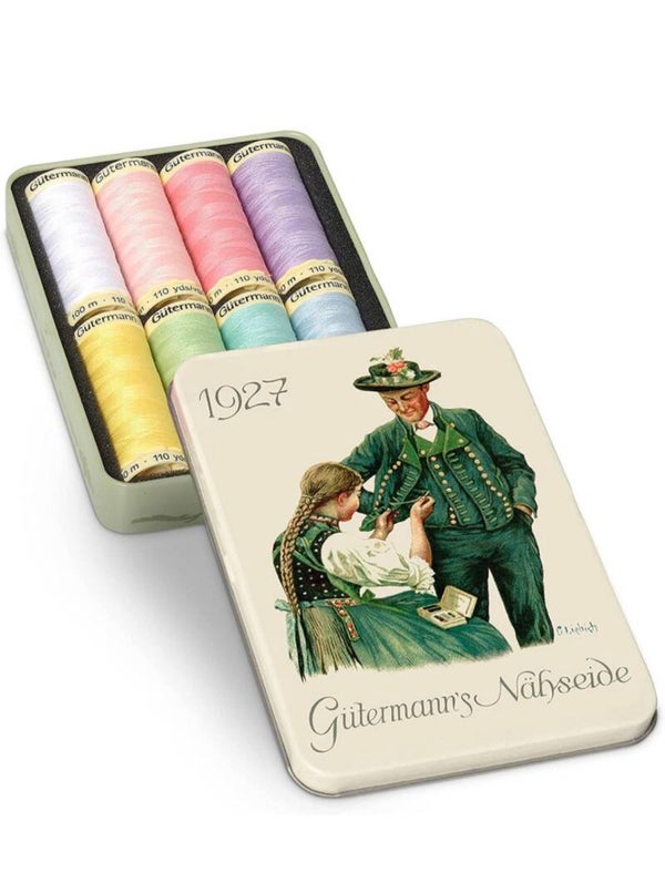 COFFRET GUTERMANN de 8 fils à coudre polyester - Nostalgie 1927