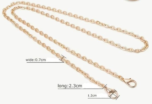 Chaîne maillons  dorés 120 cm