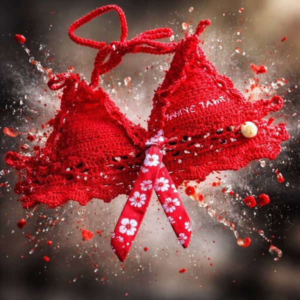 Top rouge VAHINÉ TAHITI