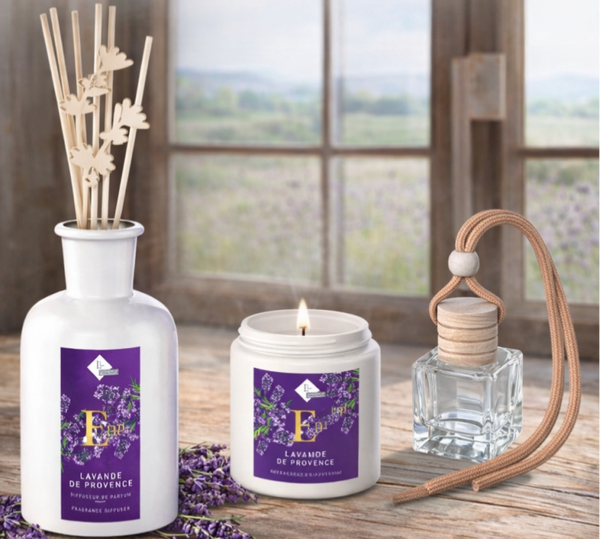 Bougie, encens, diffuseur à la Lavande de Provence