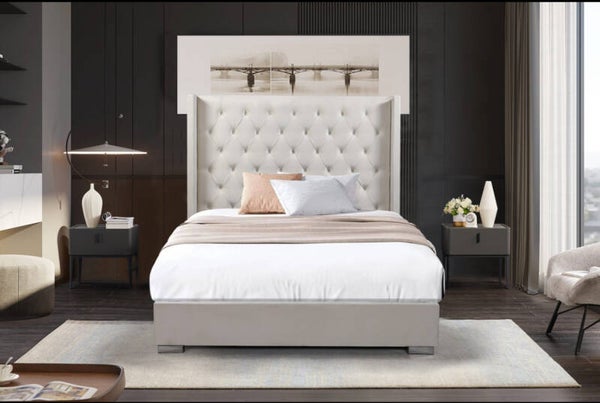 SS8115 Velvet BEIGE – Queen