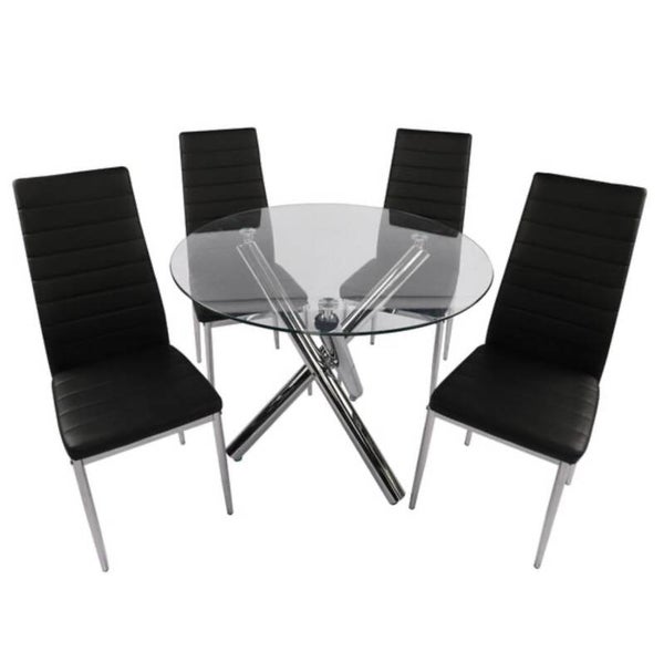Abby Dining Set Black