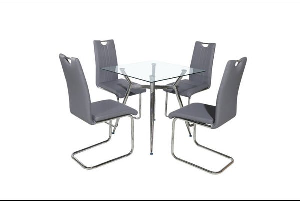 Amanda Dining Set White