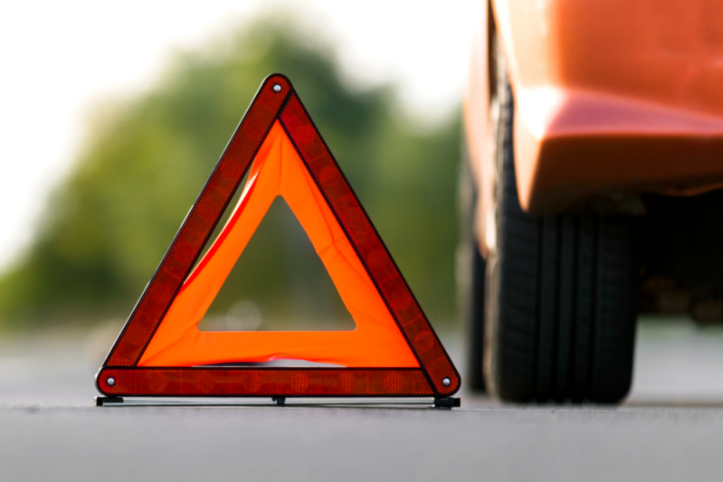 Car Breakdown triangle 