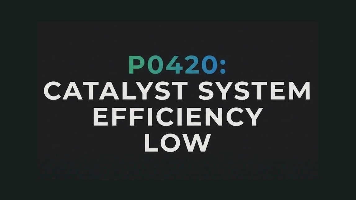 P0420 Catalyst system efficiency low - TGPP-Autocare