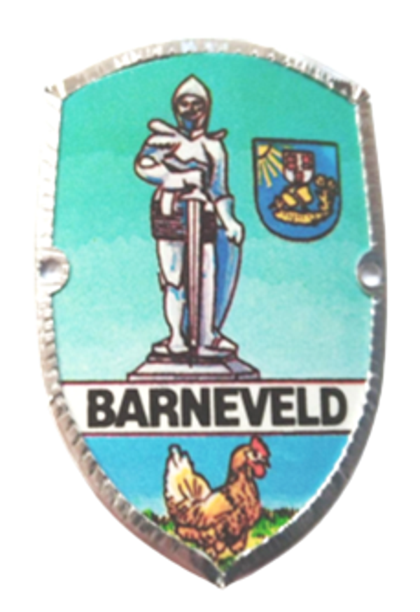 Wandelstok schildje Barneveld