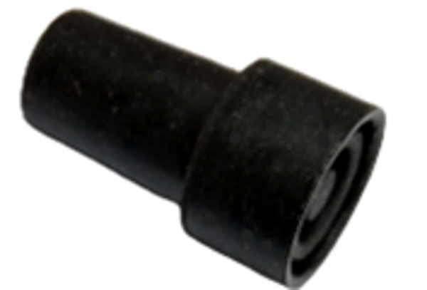 Rubberen dop zwart (combipunt)