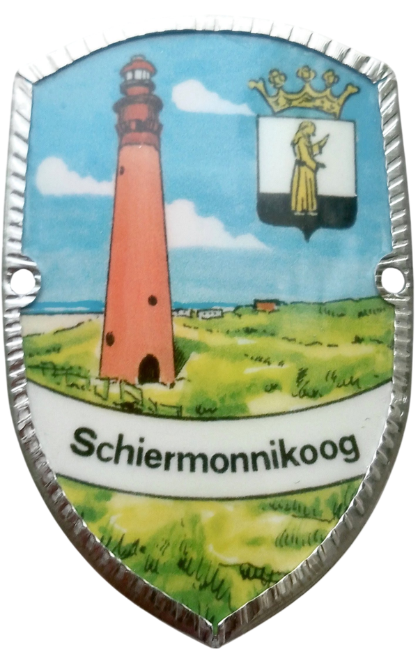Wandelstok schildje Schiermonnikoog