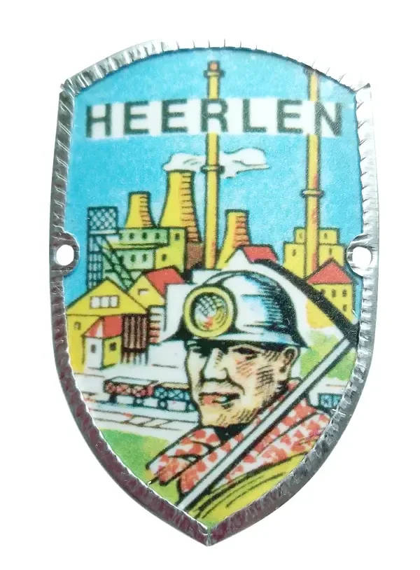 Wandelstok schildje Heerlen