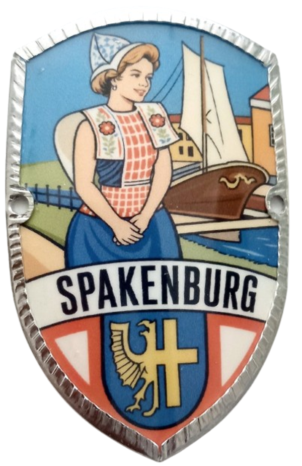 Wandelstok schildje Spakenburg
